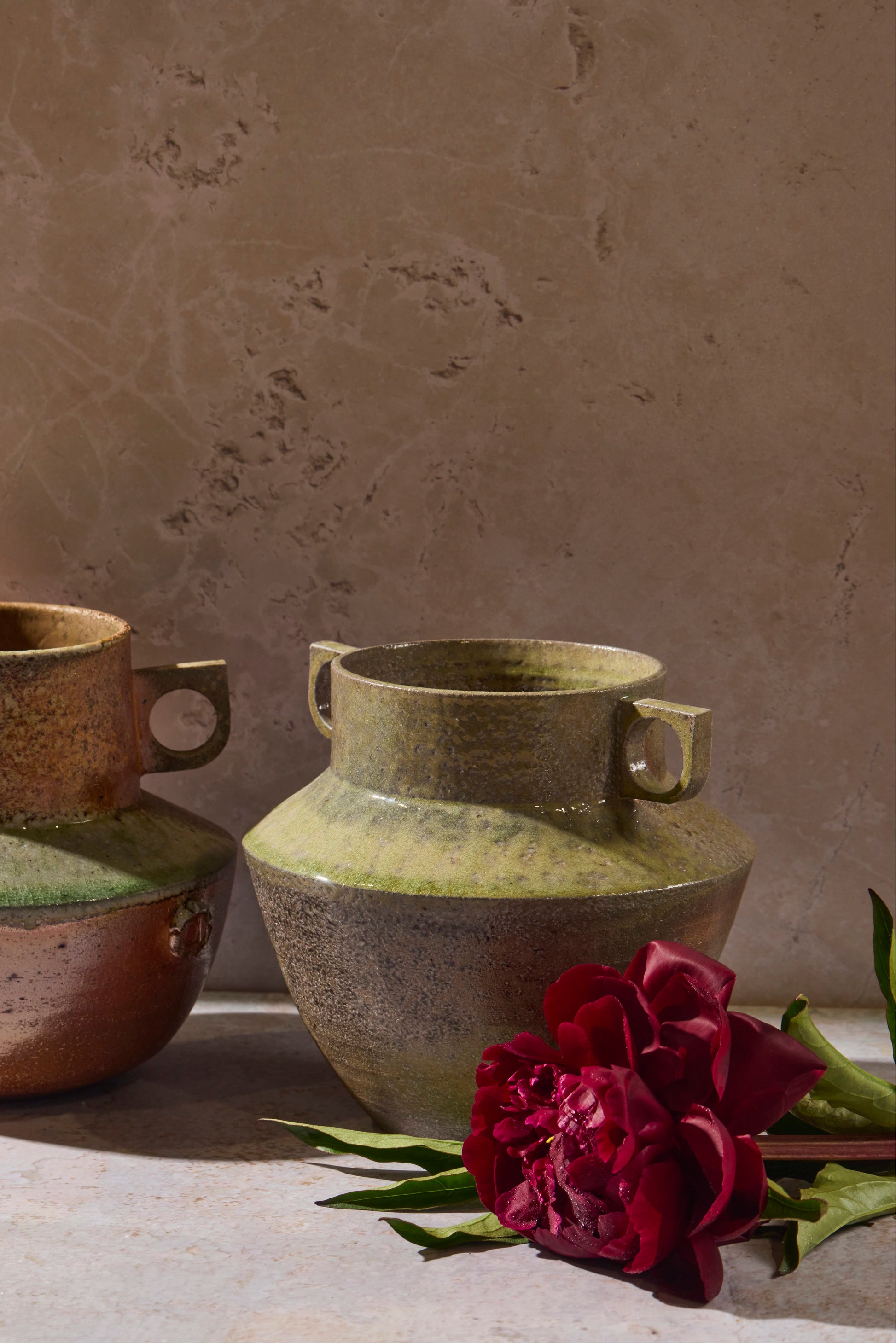 Wood / Soda Slab Handle Vase 2