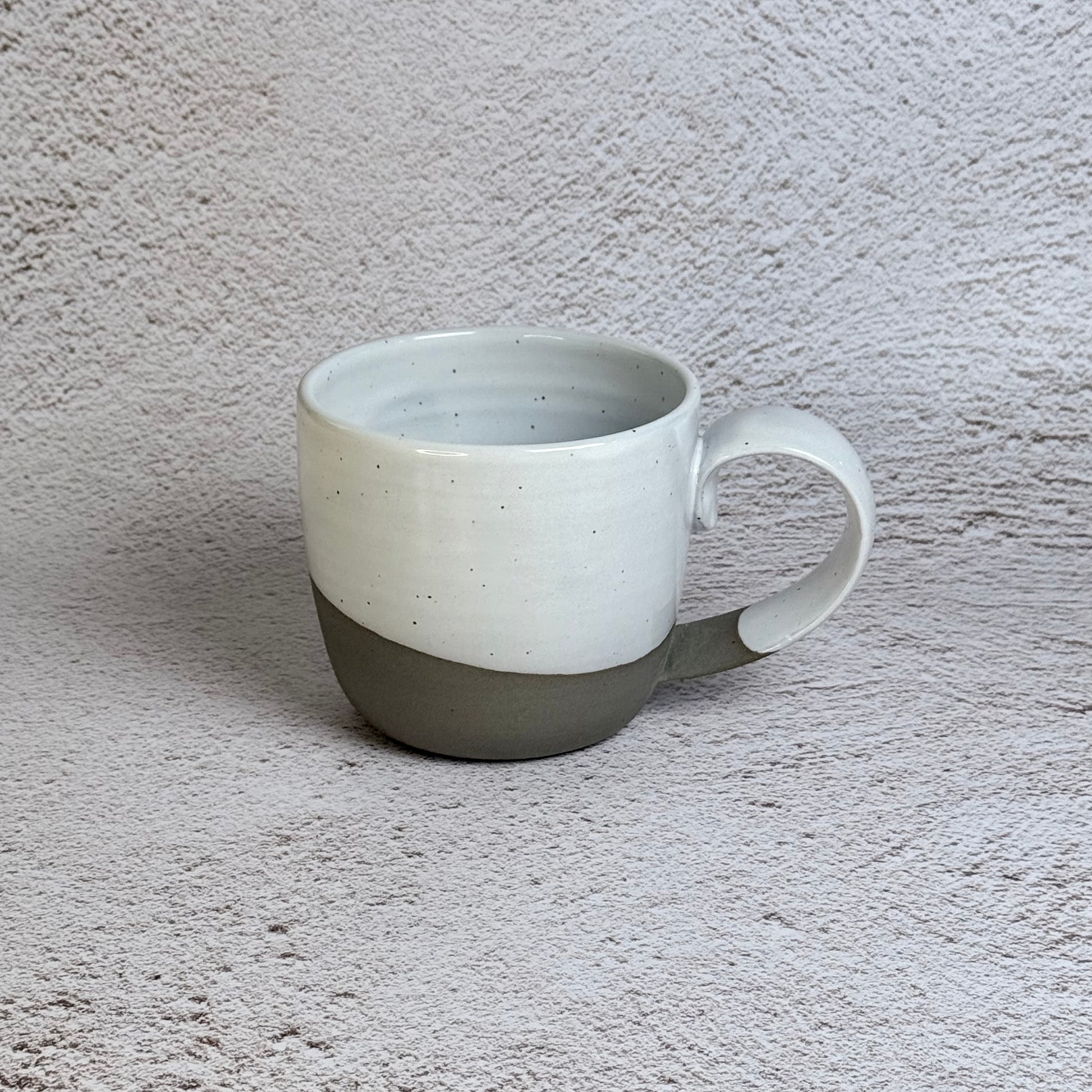 Mug - Speckled Stoneware / White Gloss