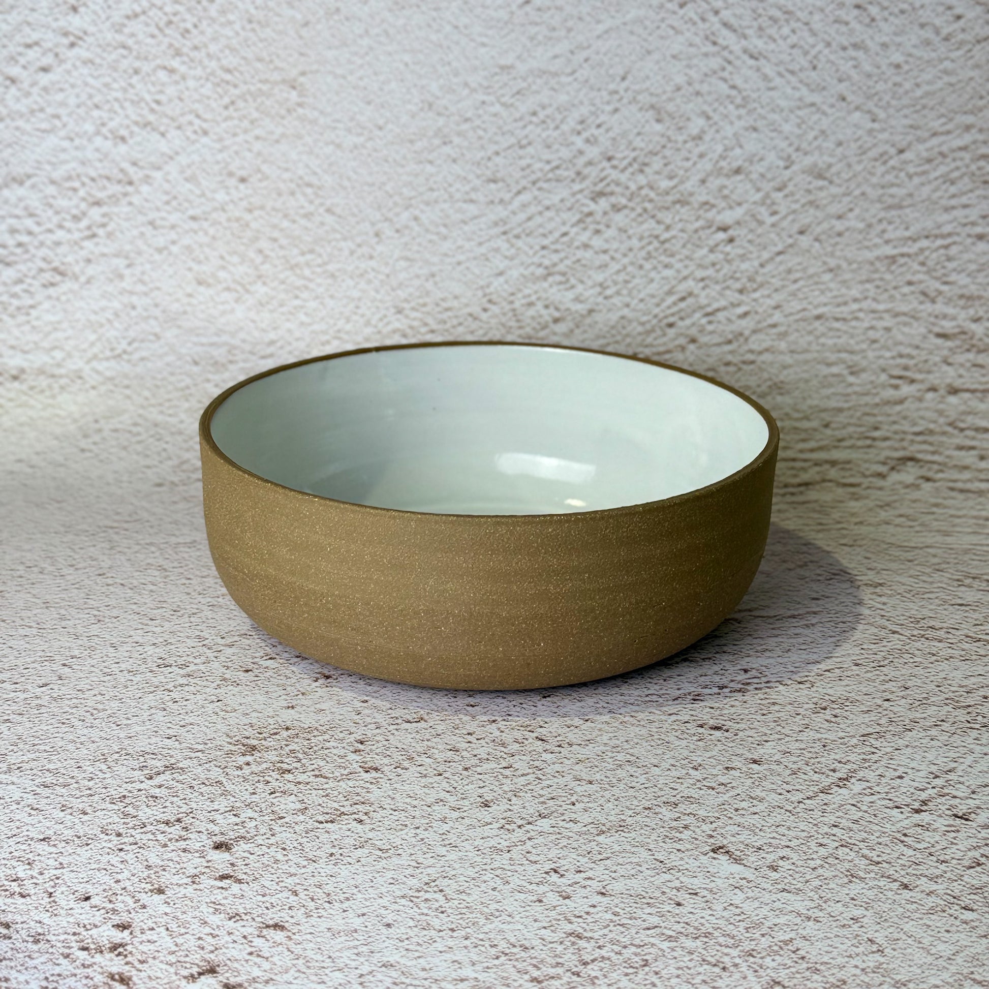The Everyday Bowl - Short - Dark Brown Stoneware / White Gloss