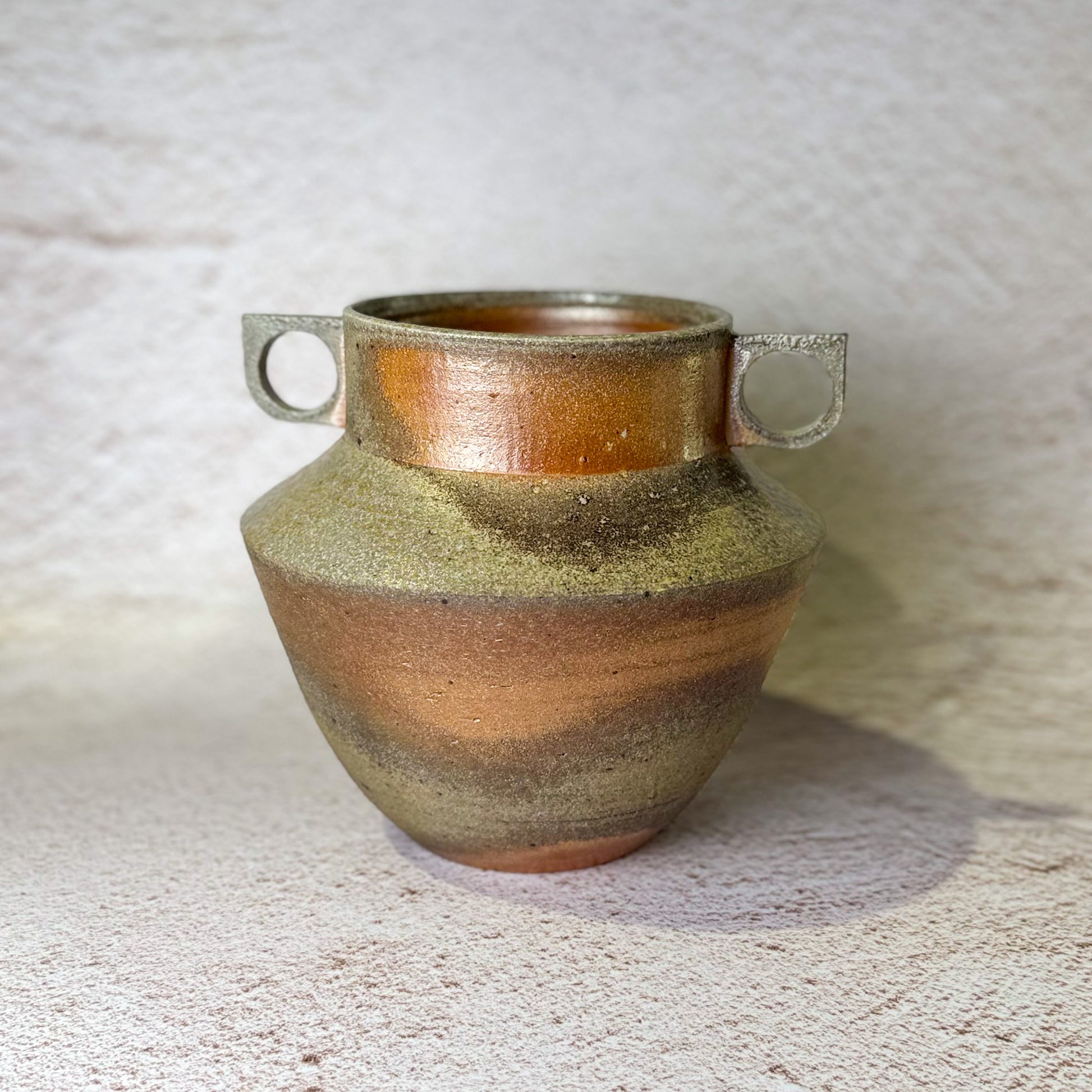 Wood / Soda Slab Handle Vase 2